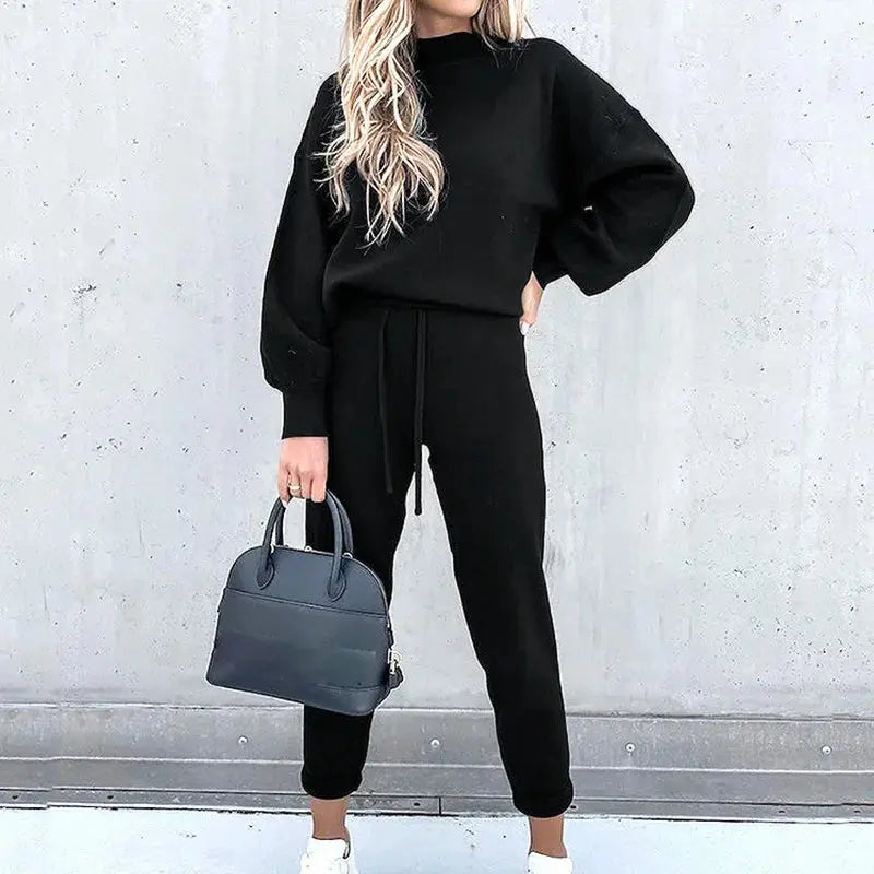 Turtleneck Sweatshirt & Pencil Pants 2-Piece Tracksuit T.L.H.M