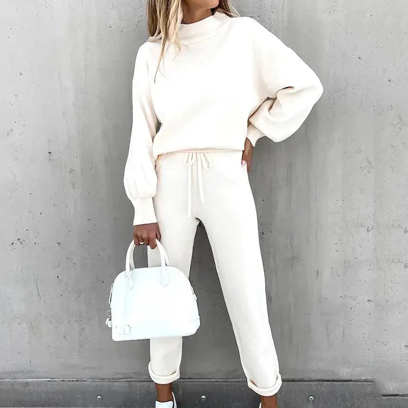 Turtleneck Sweatshirt & Pencil Pants 2-Piece Tracksuit T.L.H.M