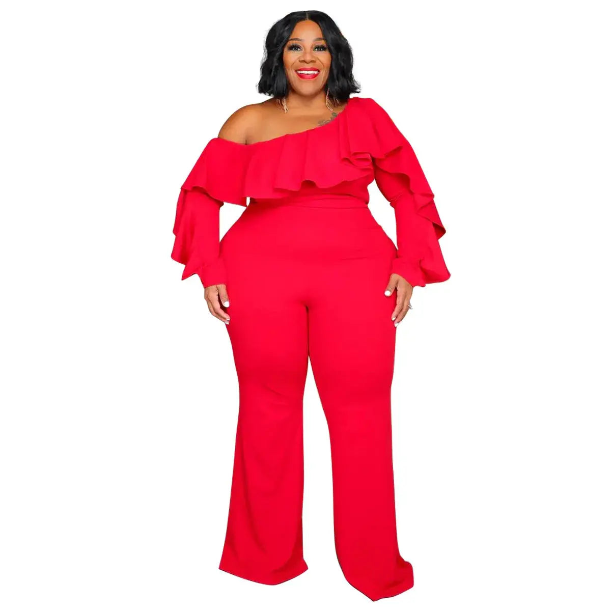 Plus Size Jumpsuit Urban Leisure Bodysuit  Wide Leg Jumpsuit T.L.H.M