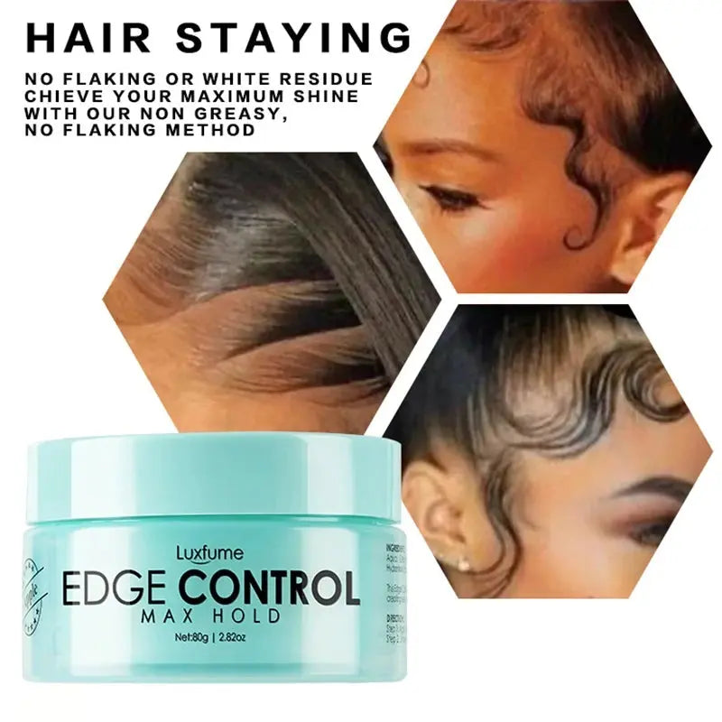 Hair gel 80g lace gel edge control gel hair gel braiding gel strong hold edge control gel with custom label for hair styling got T.L.H.M