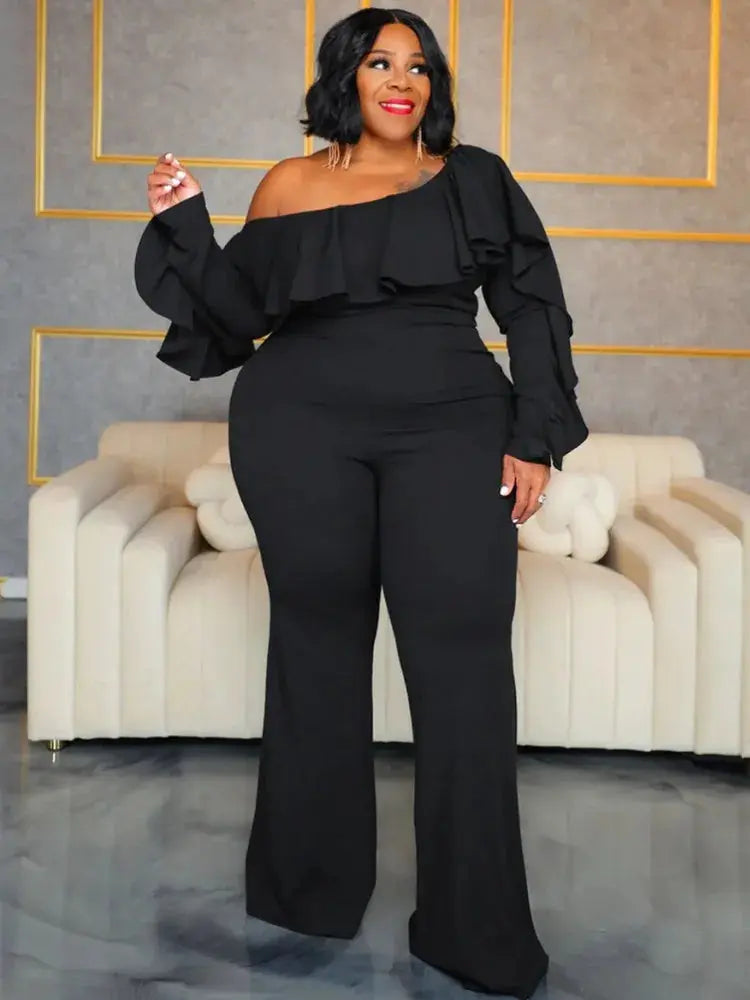 Plus Size Jumpsuit Urban Leisure Bodysuit  Wide Leg Jumpsuit T.L.H.M