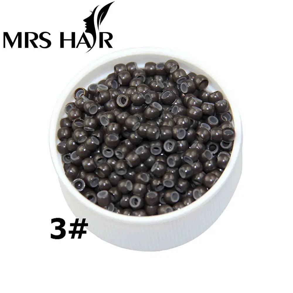 500pcs Silicone Hair Beads Nano Ring Micro Beads Fashion Salon Hairstylist Dreadlock Hair Extension Tools 8 Colors T.L.H.M