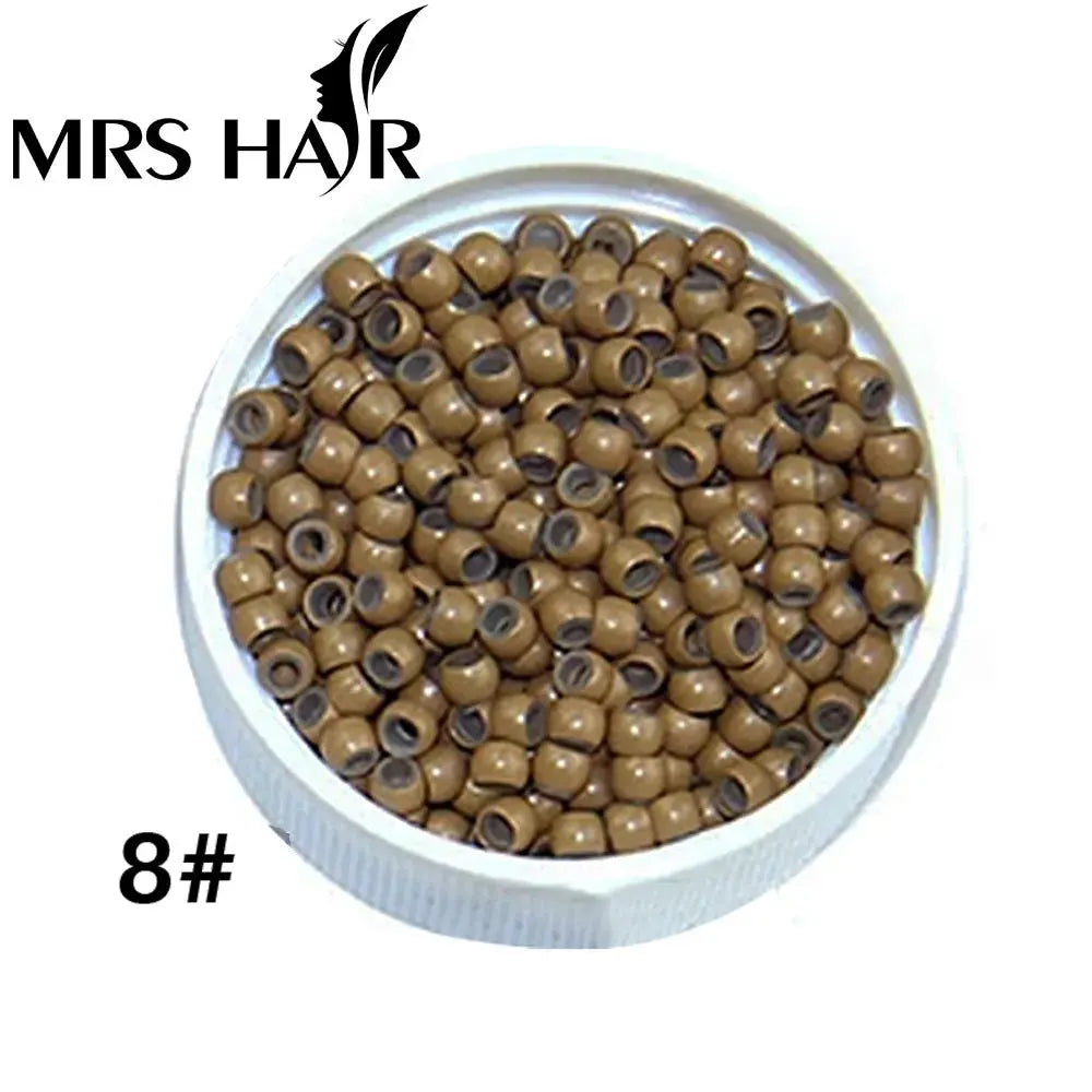 500pcs Silicone Hair Beads Nano Ring Micro Beads Fashion Salon Hairstylist Dreadlock Hair Extension Tools 8 Colors T.L.H.M