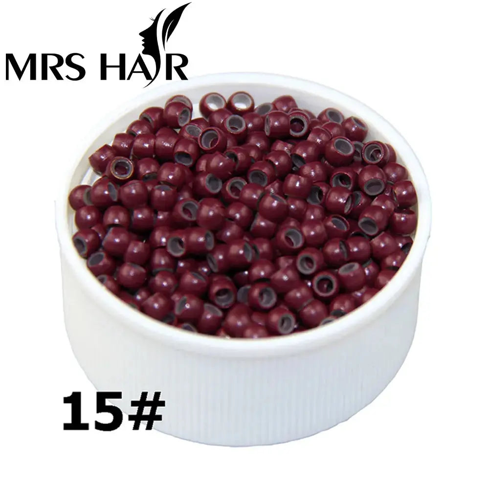 500pcs Silicone Hair Beads Nano Ring Micro Beads Fashion Salon Hairstylist Dreadlock Hair Extension Tools 8 Colors T.L.H.M