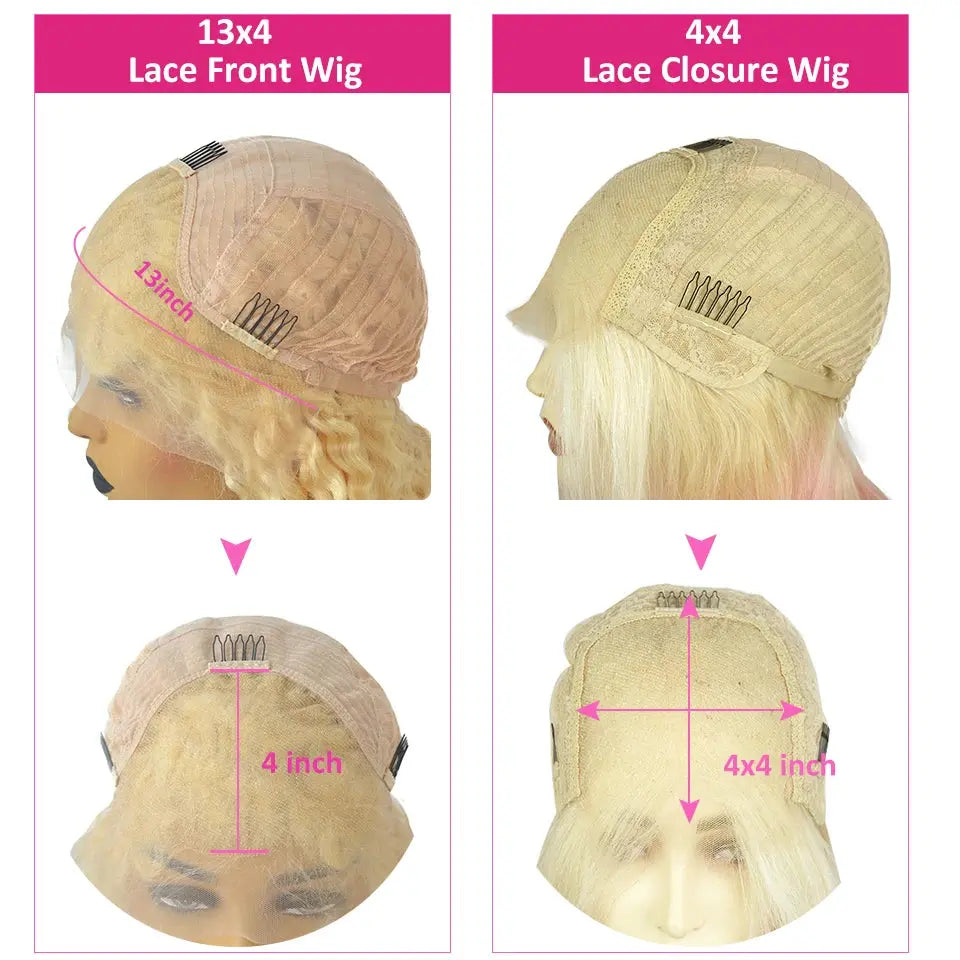 Ombre Hot Pink Body Wave Lace Front Wig T.L.H.M