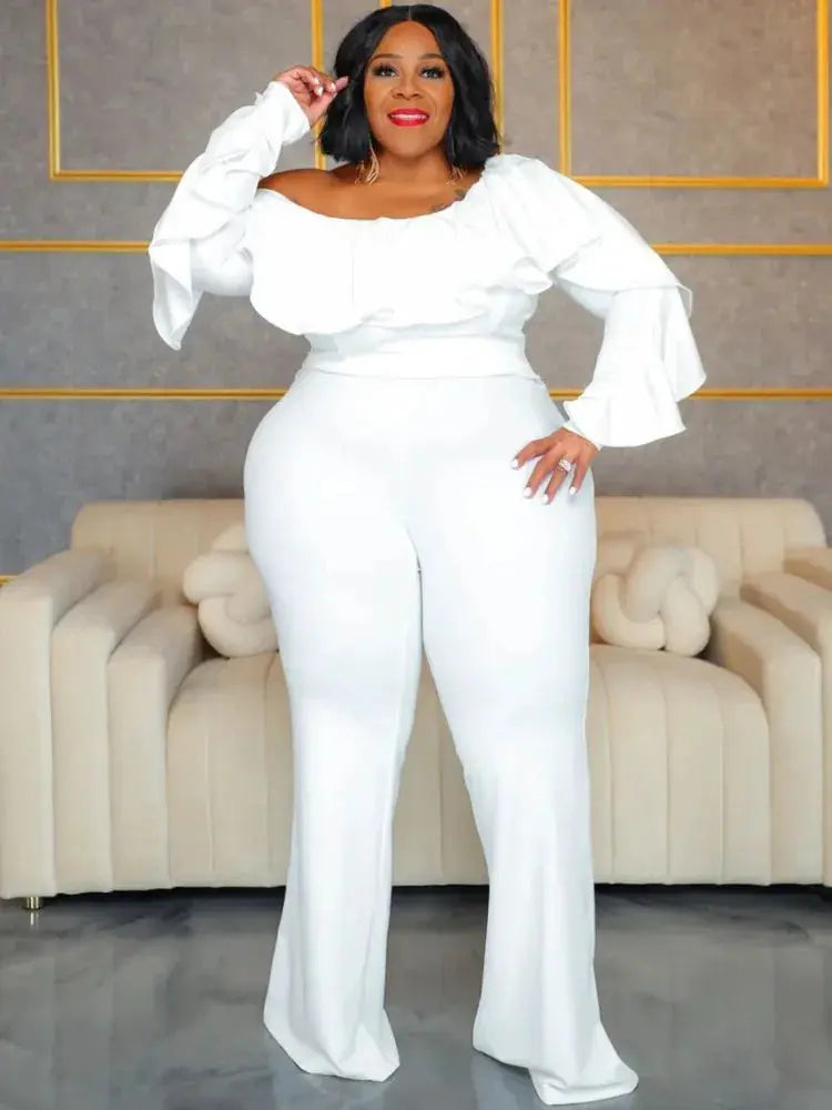 Plus Size Jumpsuit Urban Leisure Bodysuit  Wide Leg Jumpsuit T.L.H.M