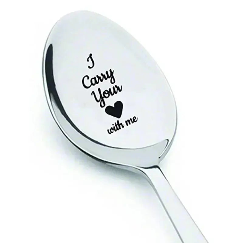 1pc Love Letter Stainless Steel Milk and Coffee Spoons T.L.H.M