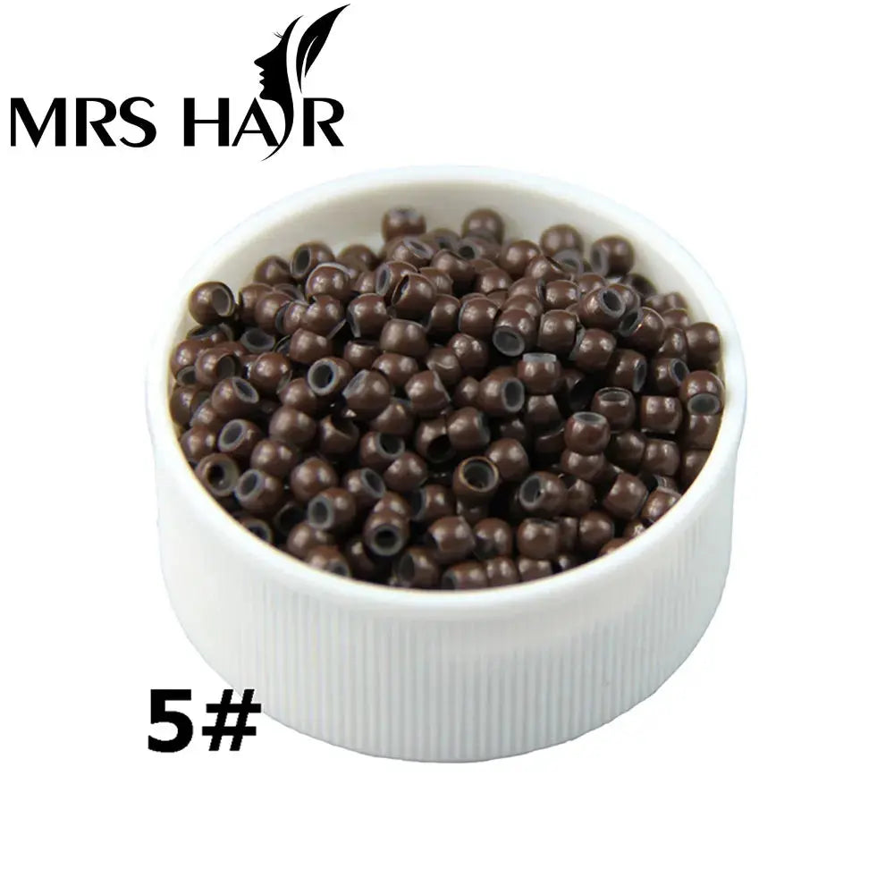 500pcs Silicone Hair Beads Nano Ring Micro Beads Fashion Salon Hairstylist Dreadlock Hair Extension Tools 8 Colors T.L.H.M