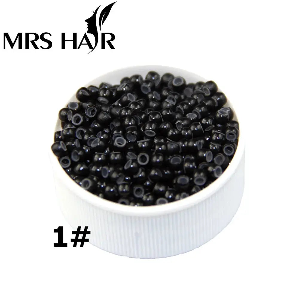 500pcs Silicone Hair Beads Nano Ring Micro Beads Fashion Salon Hairstylist Dreadlock Hair Extension Tools 8 Colors T.L.H.M