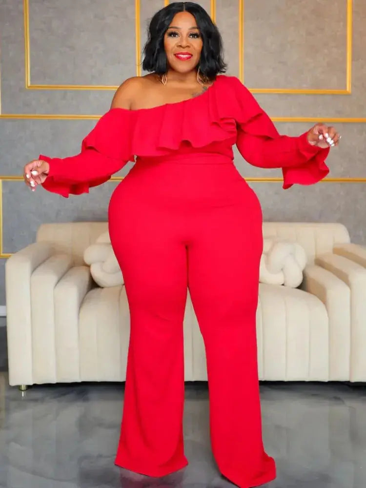 Plus Size Jumpsuit Urban Leisure Bodysuit  Wide Leg Jumpsuit T.L.H.M