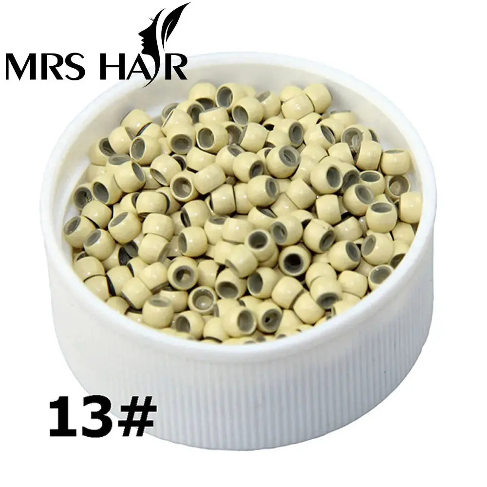 500pcs Silicone Hair Beads Nano Ring Micro Beads Fashion Salon Hairstylist Dreadlock Hair Extension Tools 8 Colors T.L.H.M