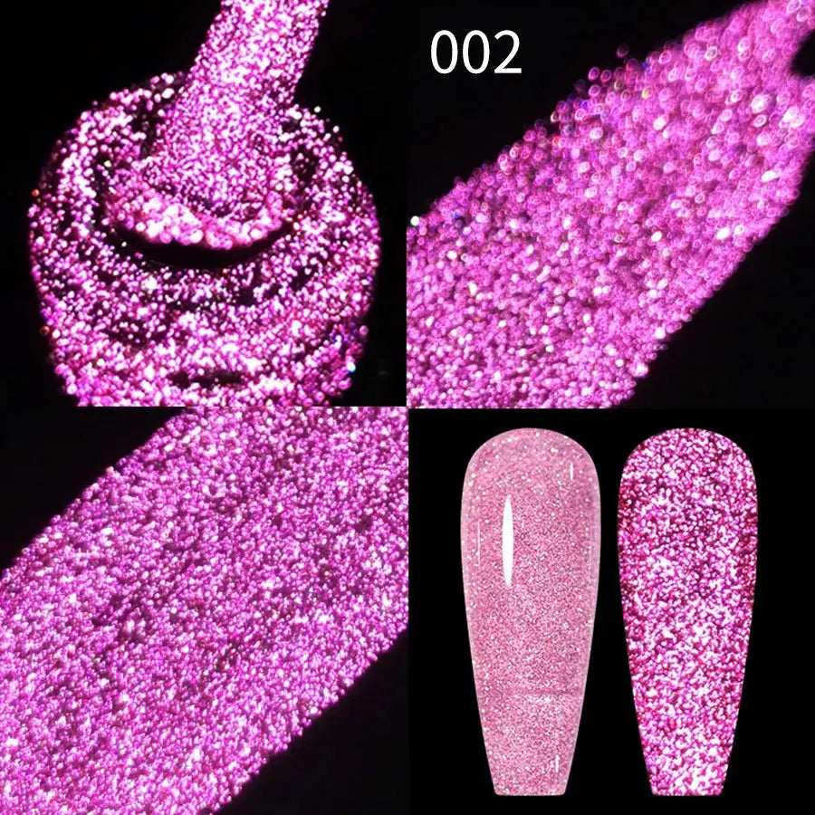 8ml Reflective Glitter Gel Polish – Super Flash Diamond UV/LED T.L.H.M