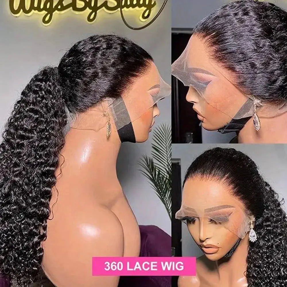 Deep Wave 360 Full Lace Brazilian Wig with Hidden Strap T.L.H.M