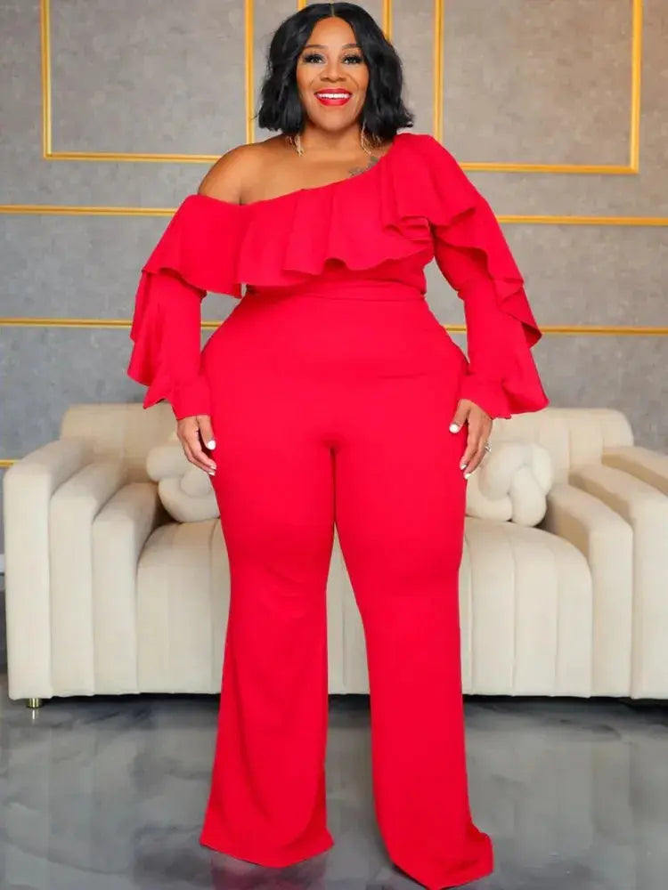 Plus Size Jumpsuit Urban Leisure Bodysuit  Wide Leg Jumpsuit T.L.H.M