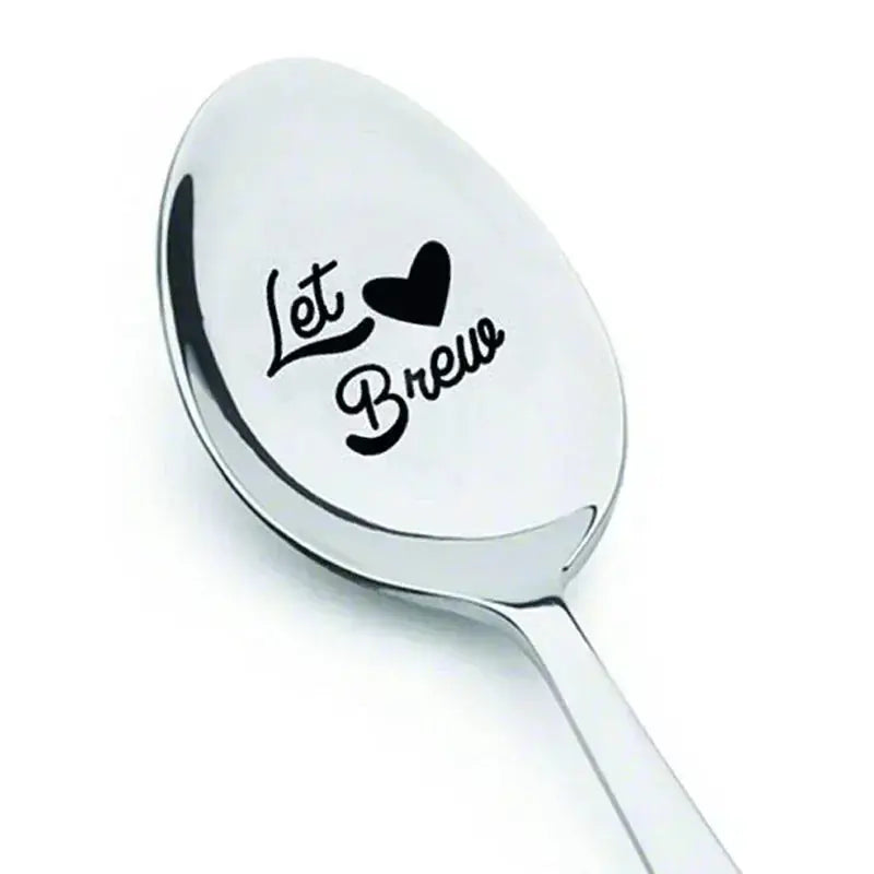 1pc Love Letter Stainless Steel Milk and Coffee Spoons T.L.H.M