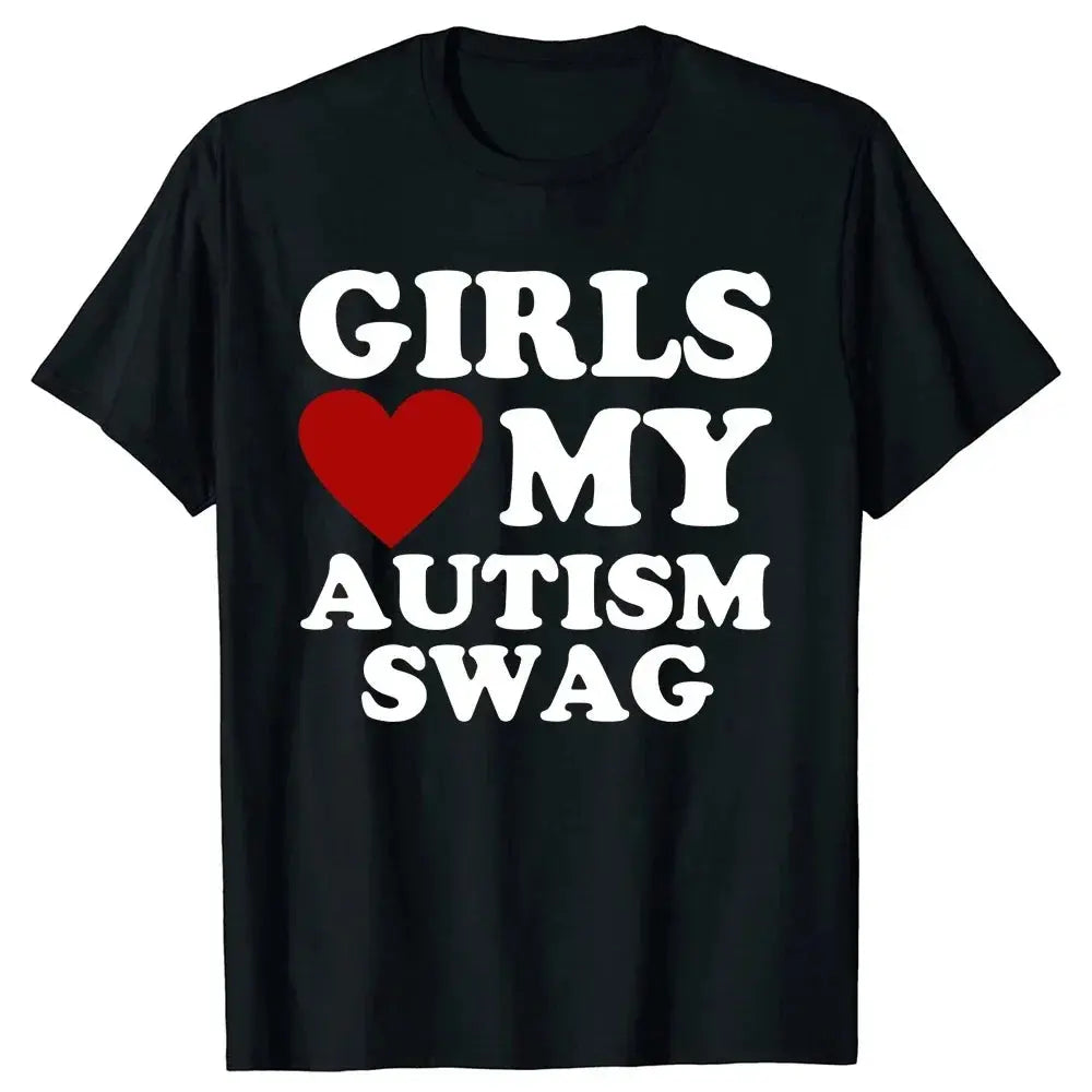 Girls Love My Autism Swag Funny Autistic Awareness T Shirts T.L.H.M