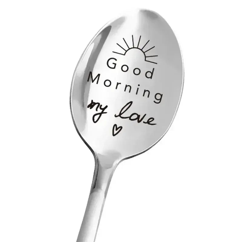 1pc Love Letter Stainless Steel Milk and Coffee Spoons T.L.H.M