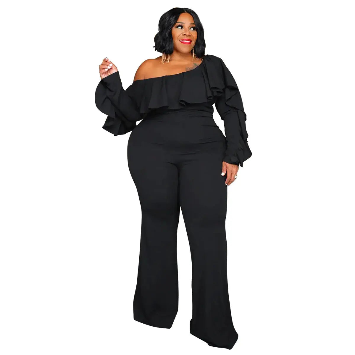 Plus Size Jumpsuit Urban Leisure Bodysuit  Wide Leg Jumpsuit T.L.H.M