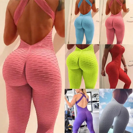 Backless Seamless Push-Up Jumpsuit – Available in 8 Colors T.L.H.M