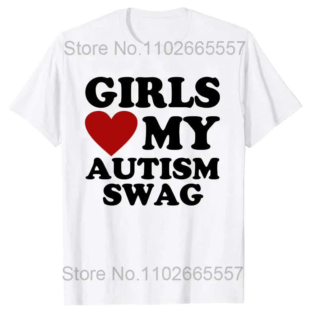 Girls Love My Autism Swag Funny Autistic Awareness T Shirts T.L.H.M