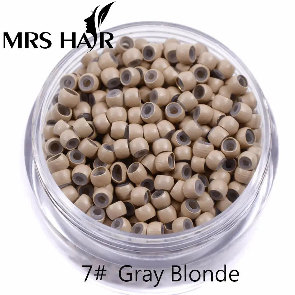 500pcs Silicone Hair Beads Nano Ring Micro Beads Fashion Salon Hairstylist Dreadlock Hair Extension Tools 8 Colors T.L.H.M